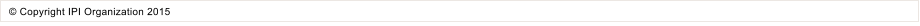  Copyright IPI Organization 2015